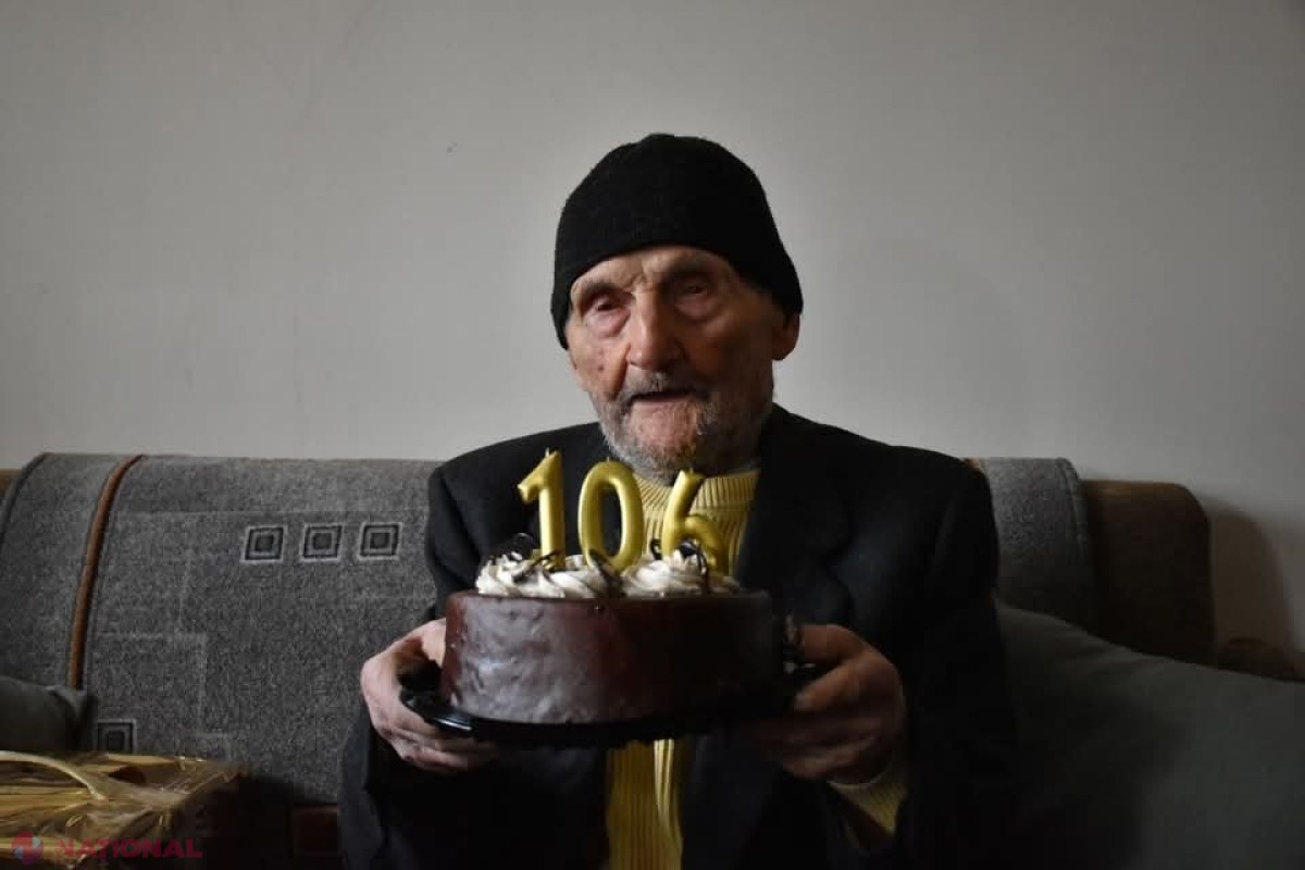 Cel mai vârstnic veteran din R. Moldova a împlinit 106 ani: Felicitat de reprezentanții Armatei Naționale