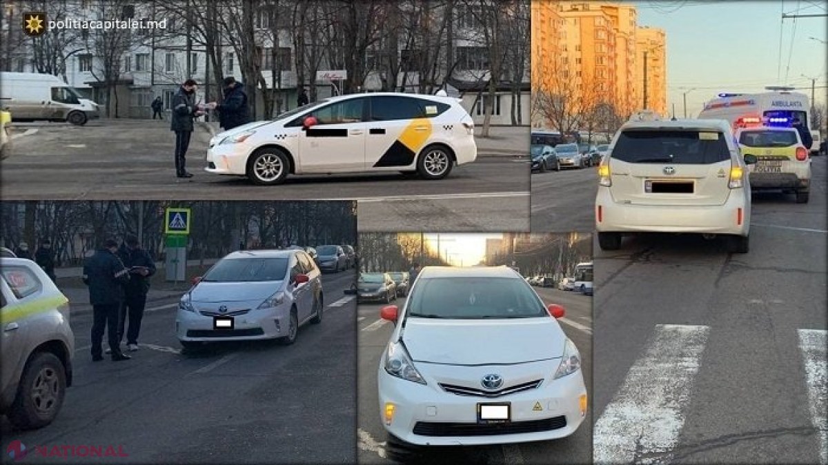 O femeie, lovită MORTAL pe o trecere de pietoni de la Buiucani