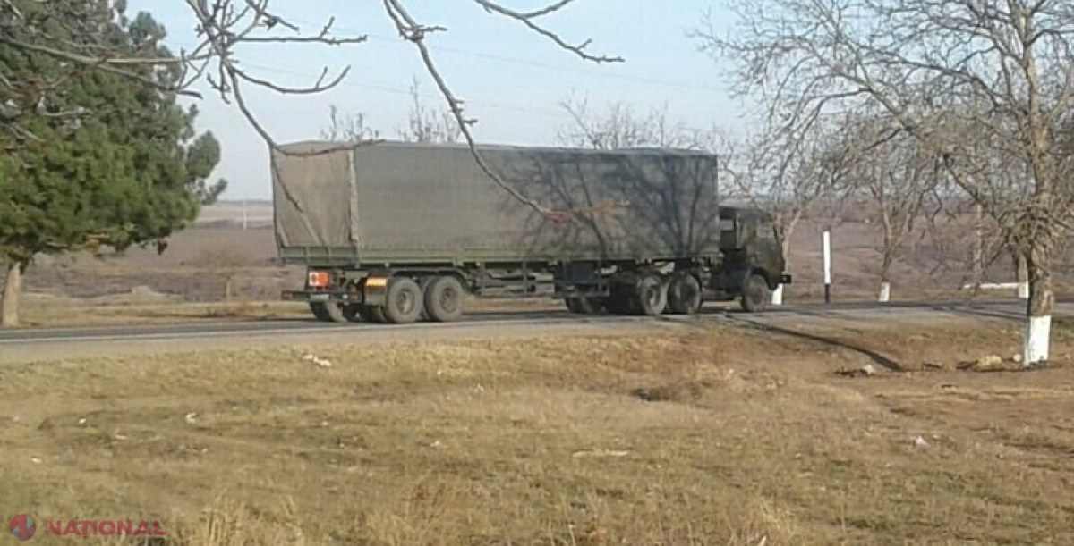 FOTO // Mișcări SUSPECTE în Transnistria: Mașini pline cu ARMAMENT, duse de la Cobasna la Tiraspol