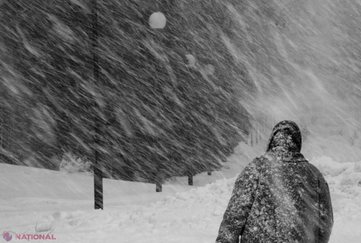 AVERTISMENT METEO // Condiții COMPLICATE ale vremii pe 10 și 11 ianuarie: Ninsori puternice, viscol, troiene și polei