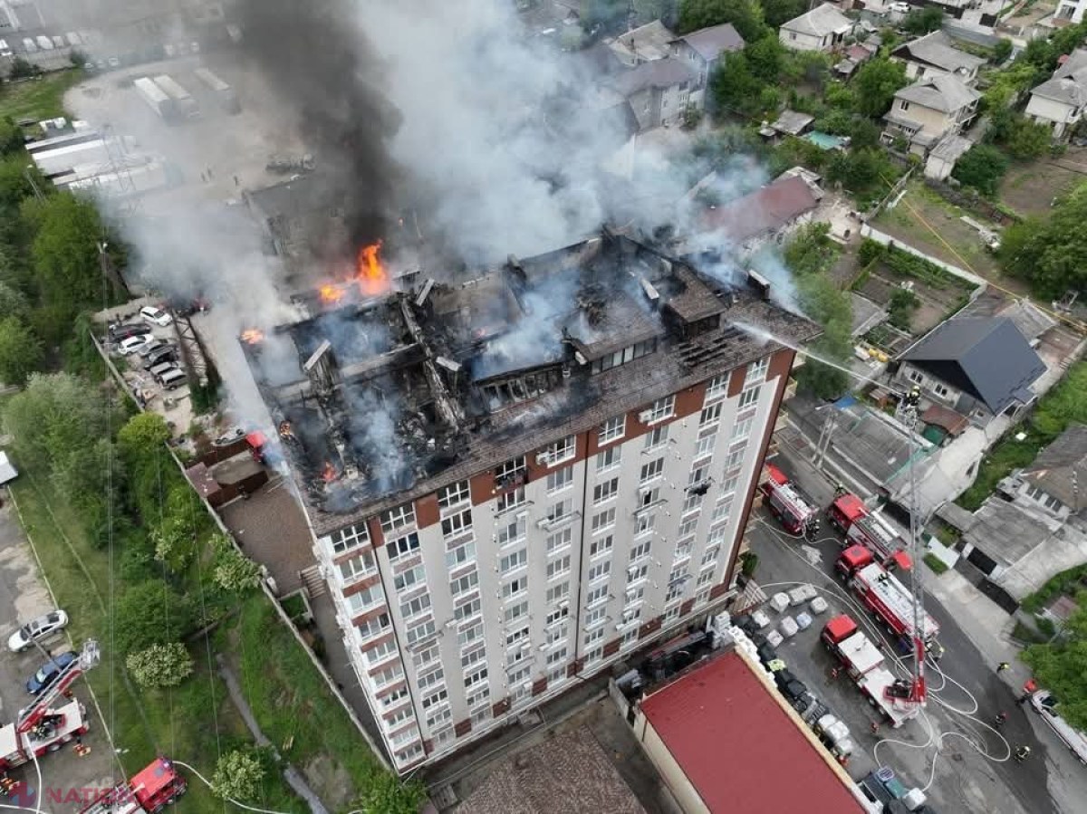 Incendiul de proporții de la Durlești: 16 persoane au avut nevoie de asistență medicală, iar trei au fost transportate la spital 