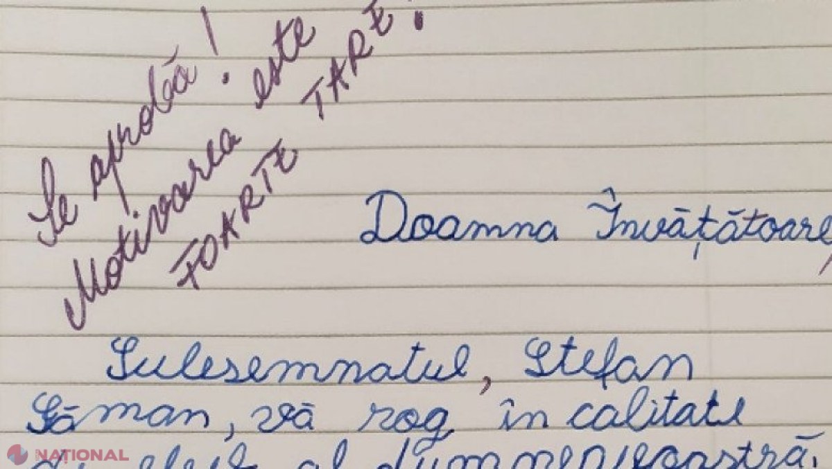 Cererea cu care un elev și-a convins învățătoarea să nu-i mai dea teme pentru weekend. Profesoara a și aprobat-o