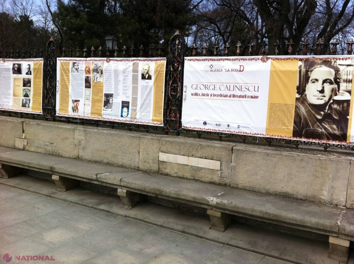 O expoziţie sub cerul liber consacrată criticului literar George Călinescu a fost vernisată la Chişinău