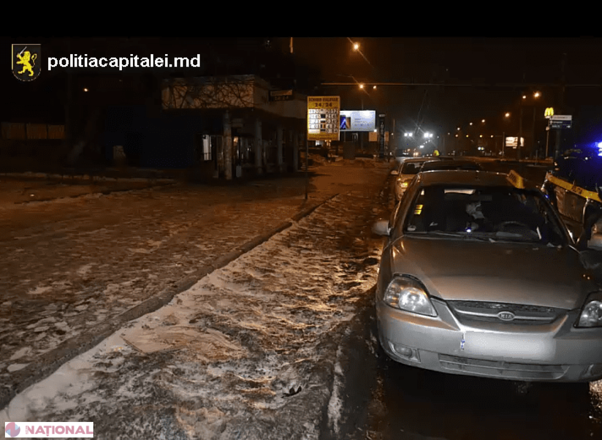 La 4.00 dimineața, drogat la volan prin Chișinău
