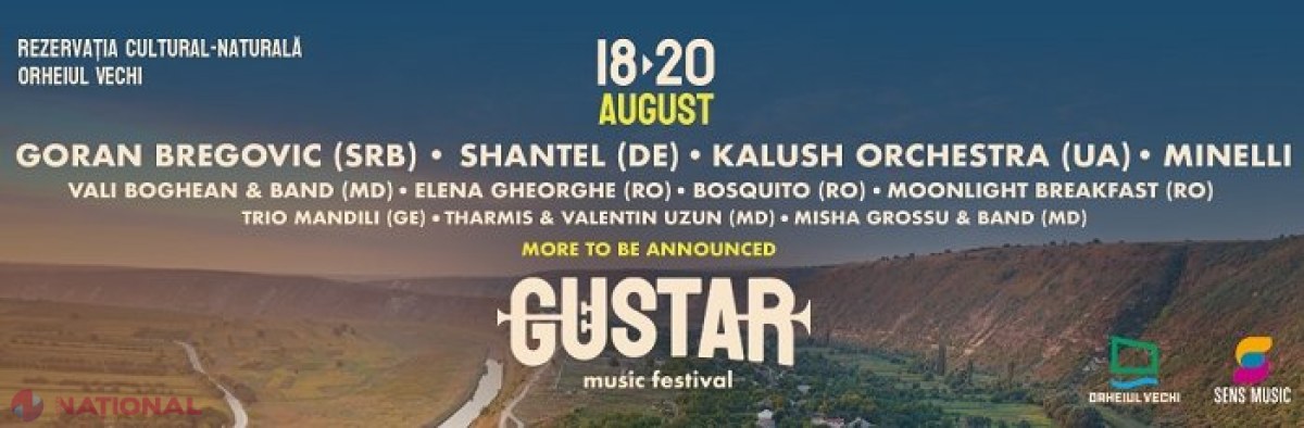 „Gustar”: Kalush Orchestra din Ucraina, Goran Bregović și Elena Gheorghe din România, așteptați să evolueze la sfârșitul verii în R. Moldova 
