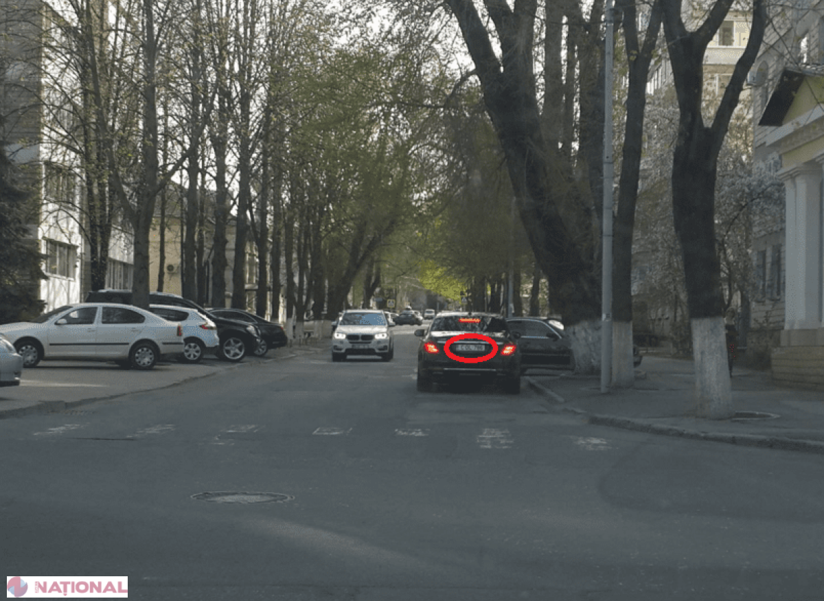 FOTO // „Mercedes”-ul blindat al lui Plahotniuc, surprins astăzi la sediul Partidului Liberal