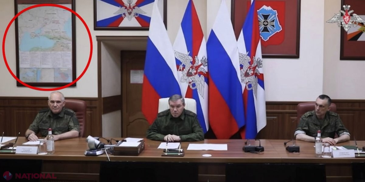 FOTO // Rusia, VECINĂ cu R. Moldova? Putin NU vrea pace în Ucraina. Detaliul de pe harta atârnată ostentativ în spatele lui Gherasimov