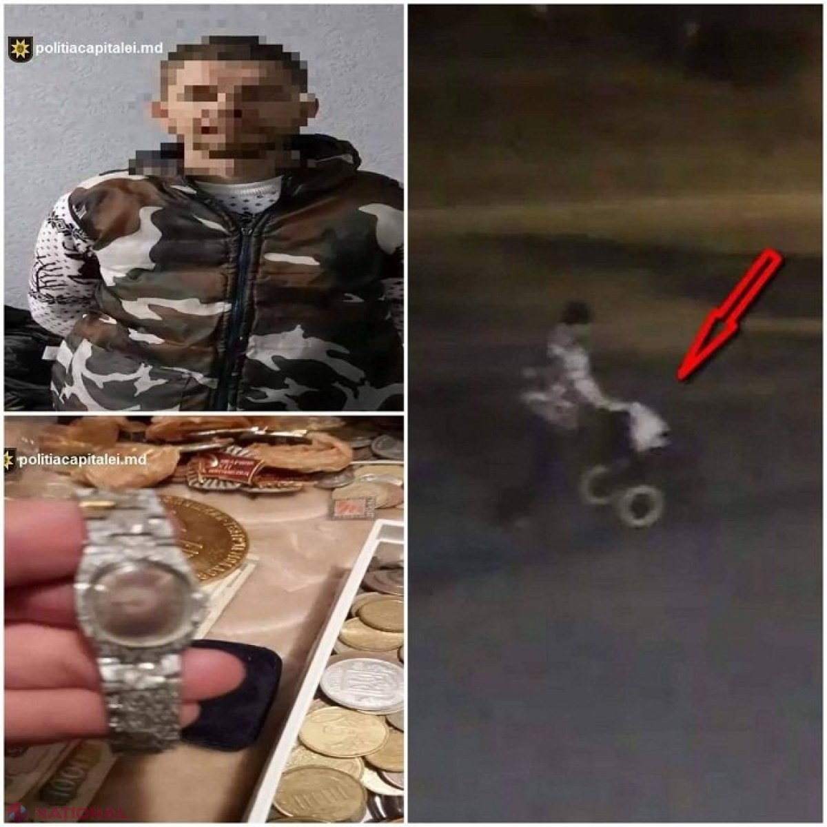 VIDEO // A intrat peste o femeie de 68 de ani din Chișinău, a bătut-o și i-a furat mai multe bunuri, inclusiv un cărucior pentru invalizi: Recidivistul a fost reținut