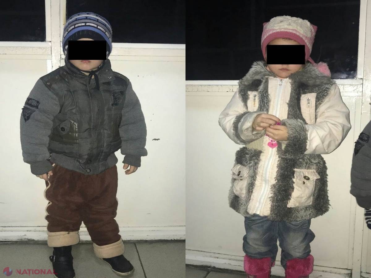 Poliția a găsit mama celor doi micuți rătăciți în Chișinău: I-a lăsat singuri, în preajma unei stații 