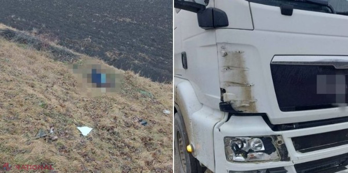 Un tânăr de 30 de ani, ucis de un camion la Fălești
