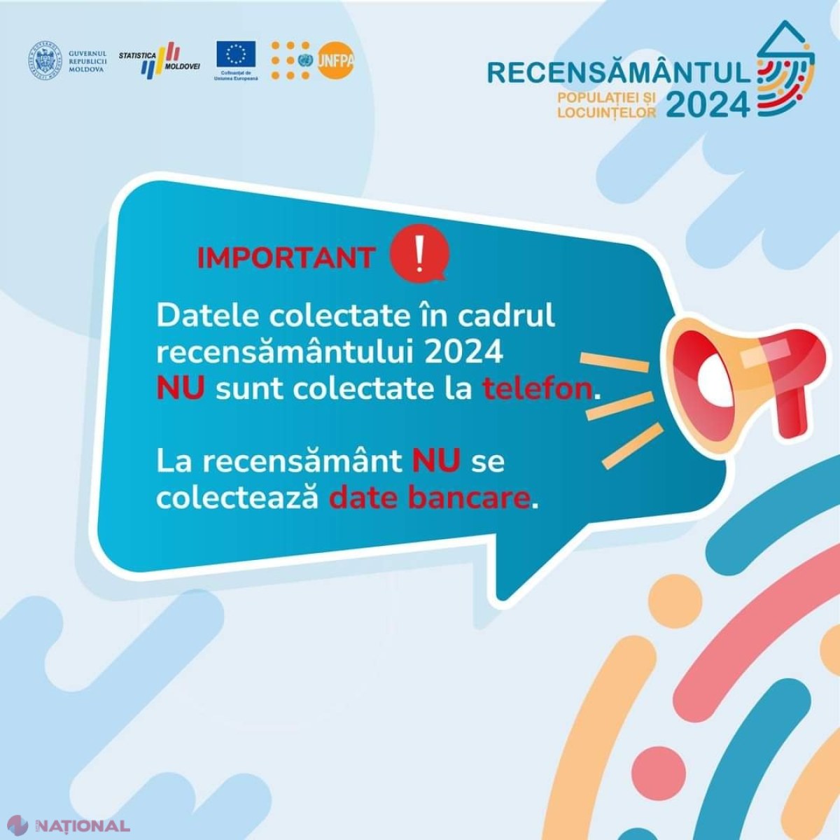 Recensământul, prilej de înşelăciune pentru escroci. BNS: Datele NU sunt colectate la telefon şi chestionarele NU includ întrebări privind rechizitele bancare