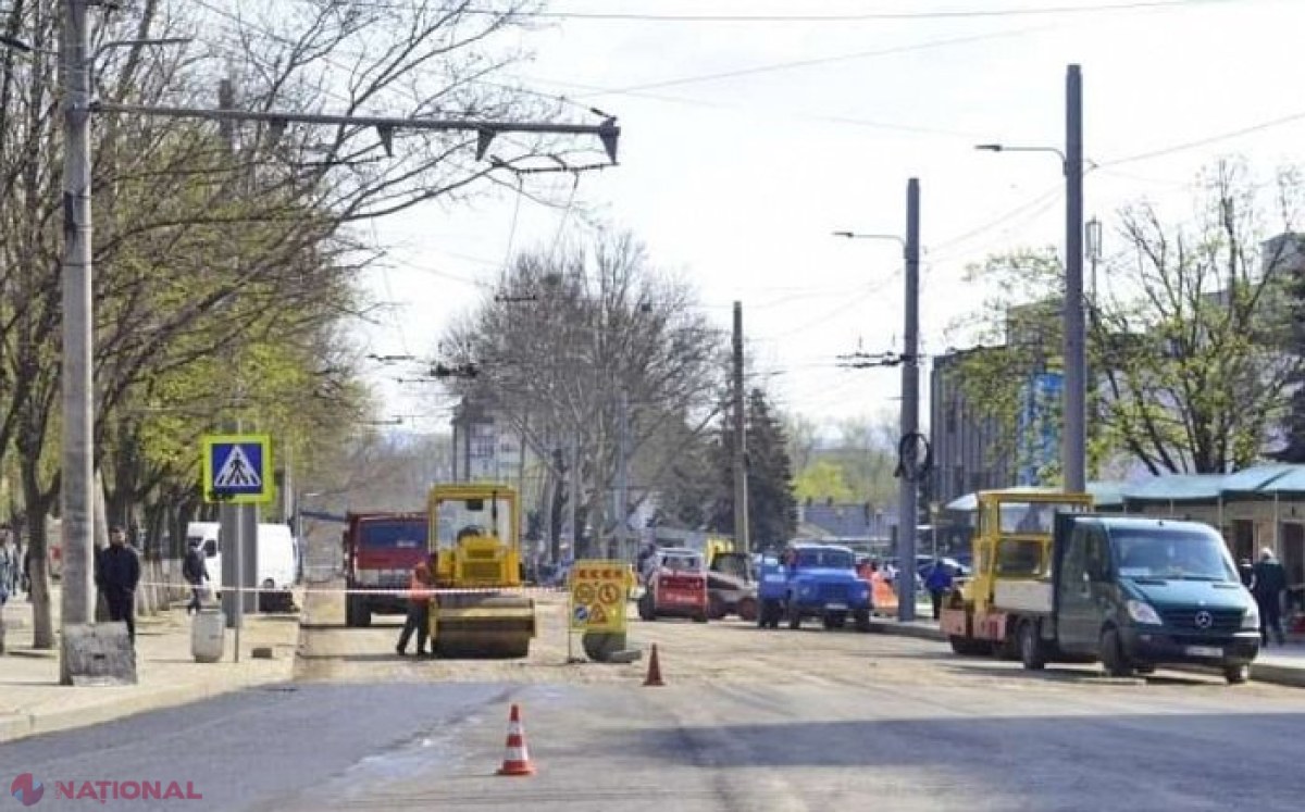 IMPORTANT! Traficul rutier, SUSPENDAT TOTAL pe strada Ion Creangă din Chișinău în următoarele patru weekenduri. Cum va circula transportul public