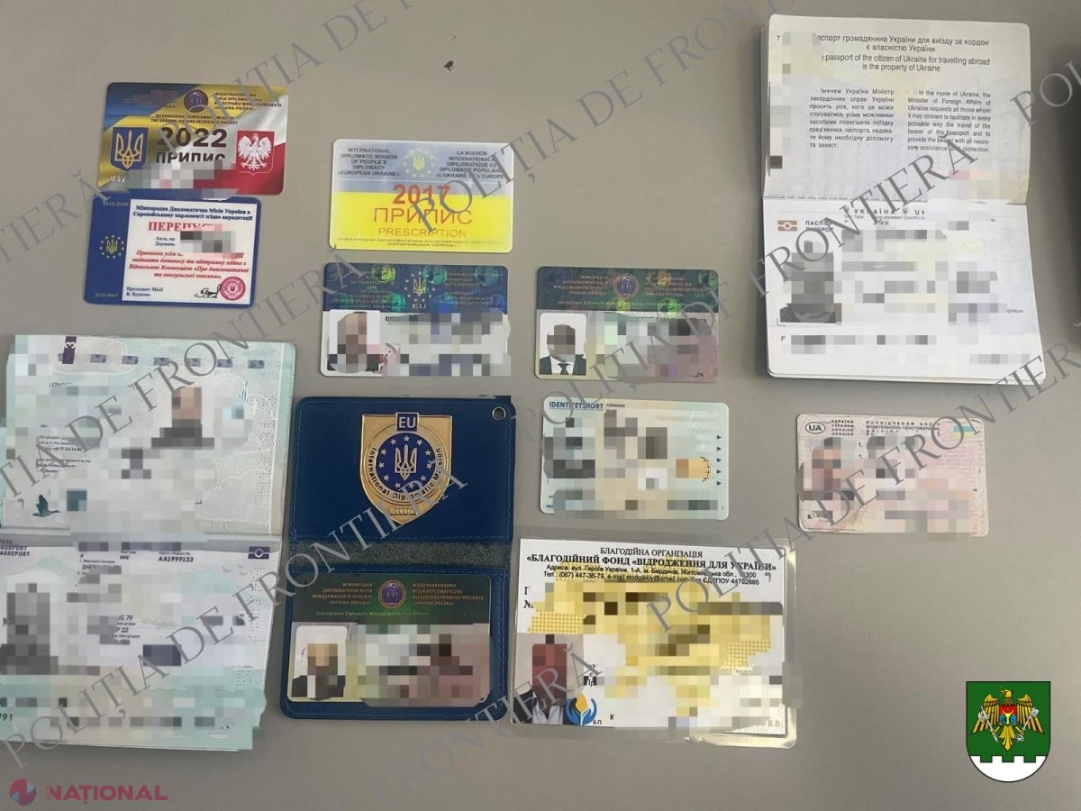 FOTO // „Diplomat” fantezist, identificat la frontiera moldo-ucraineană. Un bărbat cu cetățenie ucraineană și suedeză a vrut să treacă mai repede granița și a prezentat o legitimație falsă