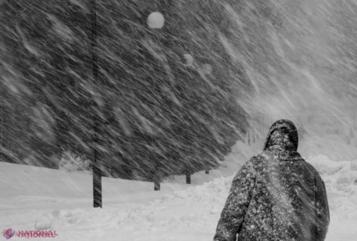 Iarna se ține tare și în continuare în R. Moldova. Viscol și TROIENE de zăpadă între 17-18 februarie
