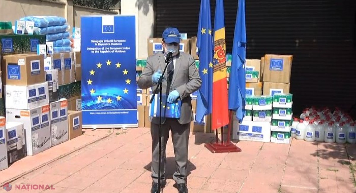 VIDEO // Ajutor „REAL” de la UE pentru cetățenii R. Moldova în lupta cu COVID-19: Loturi importante cu echipamente de protecție, procurate cu bani europeni, distribuite pe cele două maluri ale Nistrului 