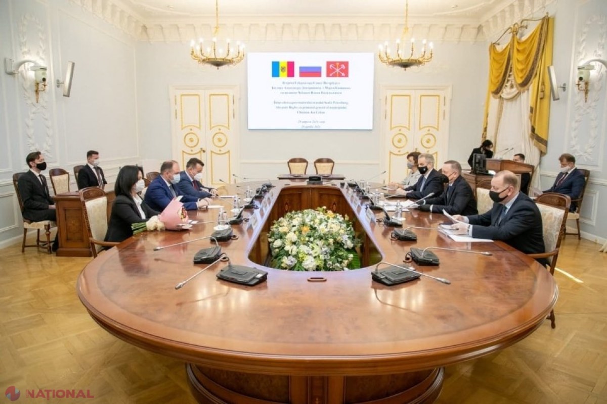 Primarul Ceban, vizită la Sankt Petersburg: Colaborare „economică și culturală” de trei ani între Chișinău și acest oraș din Rusia