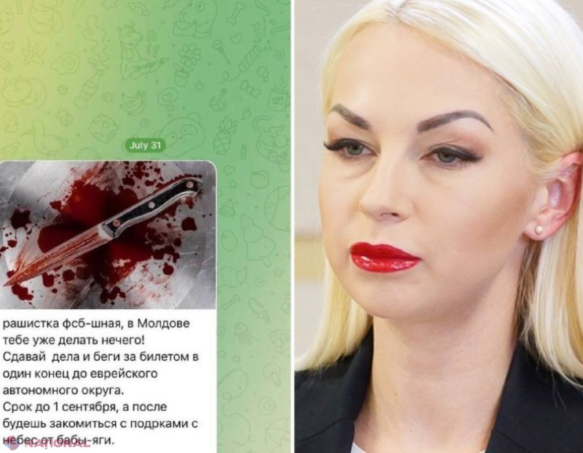FOTO // Marina Tauber, cercetată PENAL în mai multe dosare, PĂRĂȘEȘTE R. Moldova. Apropiata lui Șor pretinde că ar fi fost amenințată cu un CUȚIT: „Ultima amenințare a fost însoțită de o fotografie cu sânge și o promisiune de violență fizică”