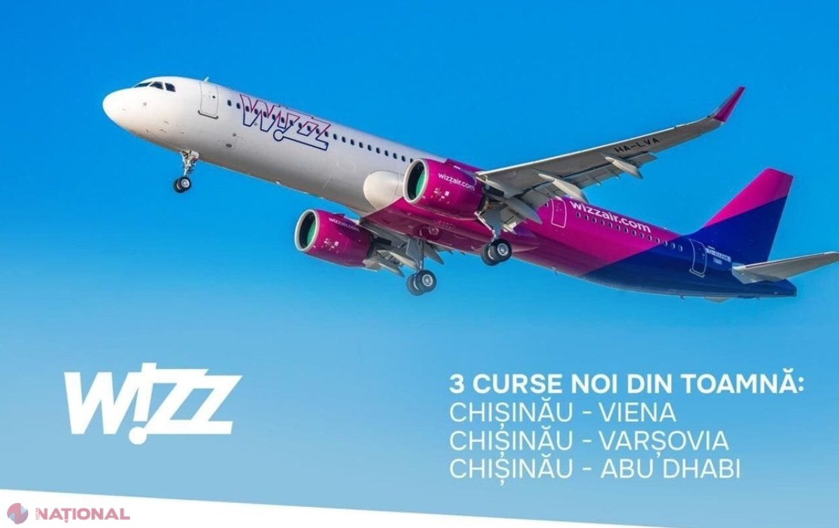 Alte trei curse NOI de pe Aeroportul Internațional Chișinău - Viena, Varșovia și Abu Dhabi