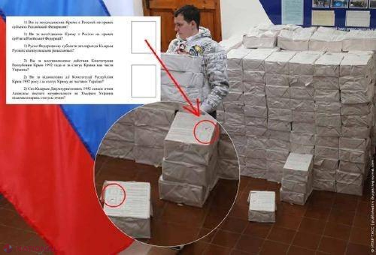 FOTO // Referendumul din Crimeea a fost deja FALSIFICAT?