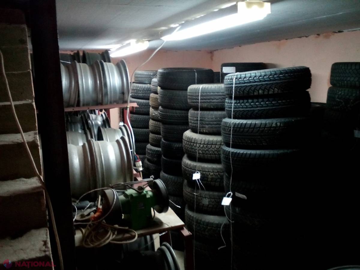 Anvelope de sute de mii de lei, GĂSITE într-o gospodărie la Ungheni