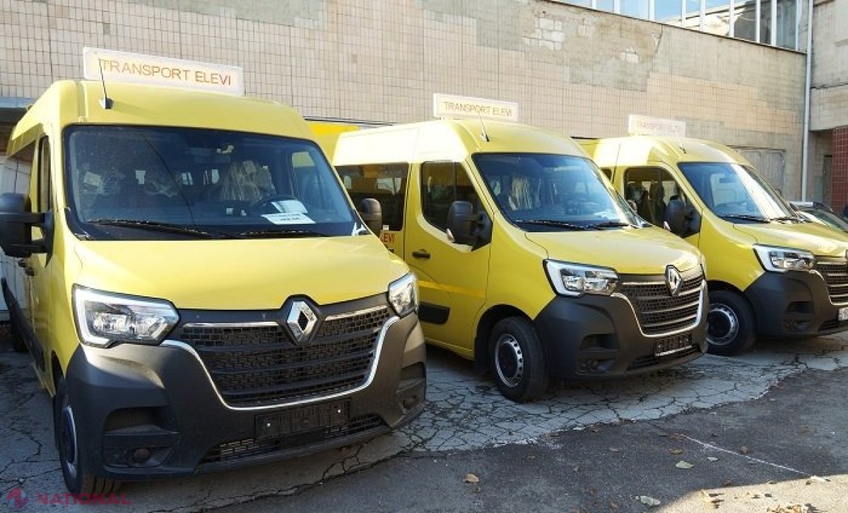 România a donat, în ultimii ani, 264 de microbuze școlare pentru transportarea elevilor din R. Moldova 