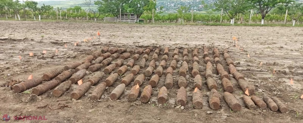 FOTO // Peste 100 de BOMBE, descoperite la Măgdăcești în timpul unor lucrări agricole