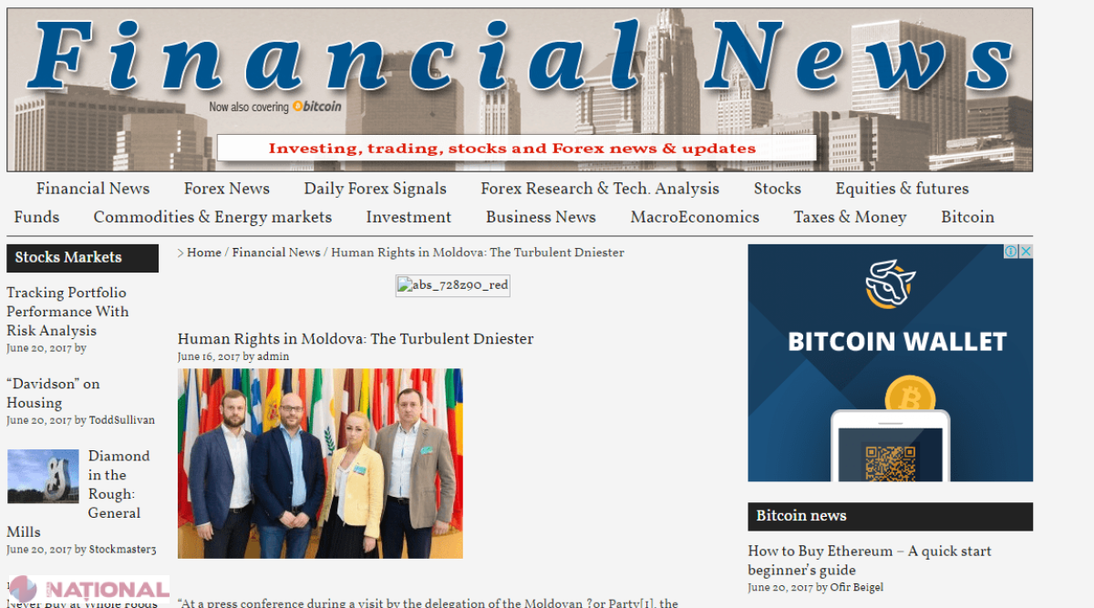 The Financial News scrie despre încălcarea drepturilor lui Ilan Șor: „Nistrul turbulent”