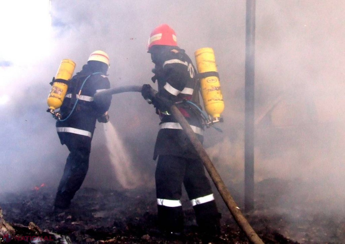 INCENDIU pe strada Studenților. Un bărbat a ARS de viu