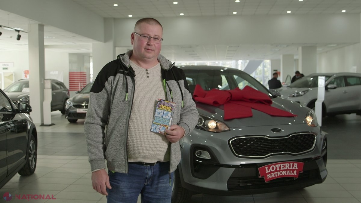 VIDEO // Un tractorist din Briceni a câștigat crossoverul KIA Sportage - cel mai LUXOS automobil din Clubul VIP al Loteriei Naționale