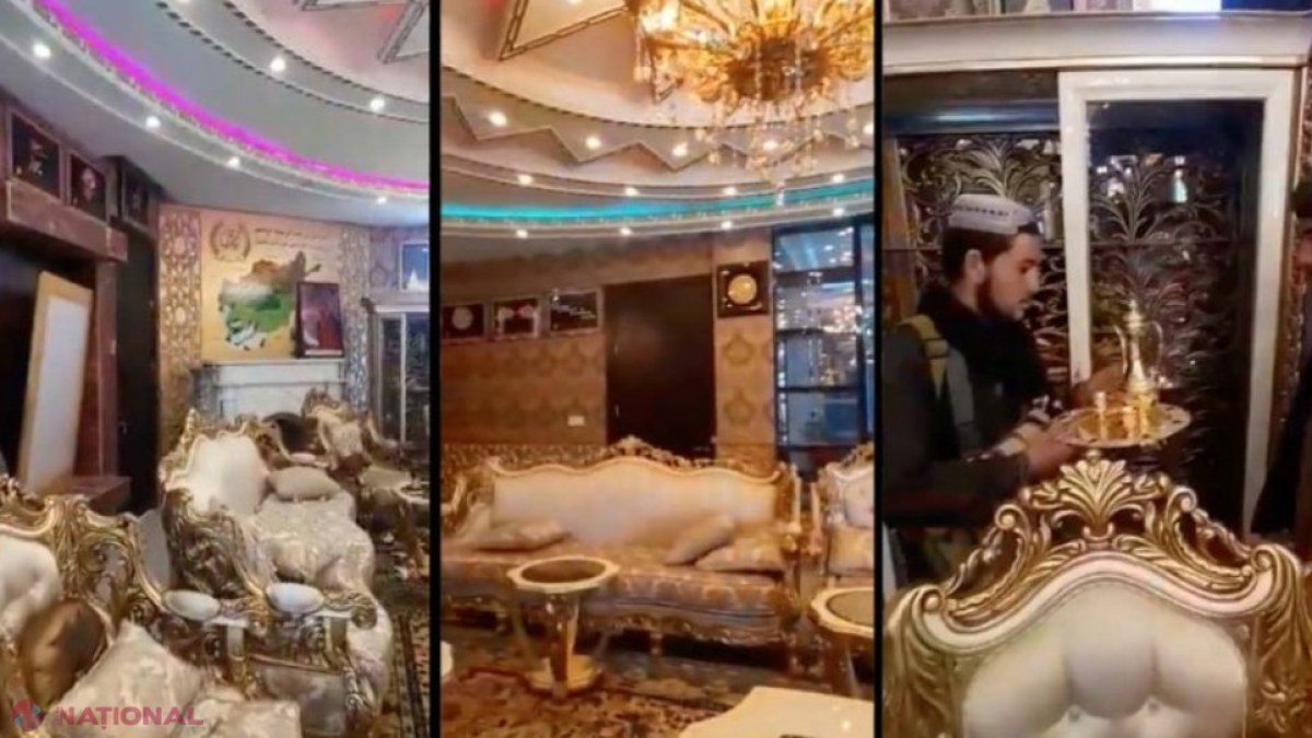 VIDEO // Luxul în care trăia un general afgan, filmat de talibanii care i-au confiscat palatul 
