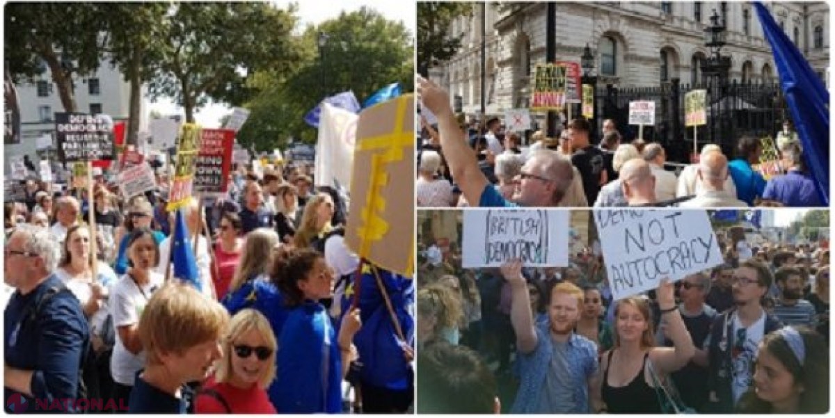 Proteste masive în Marea Britanie: Mii de oameni, nemulţumiţi de decizia de suspendare a Parlamentului. „Boris Johnson, să îţi fie ruşine!”