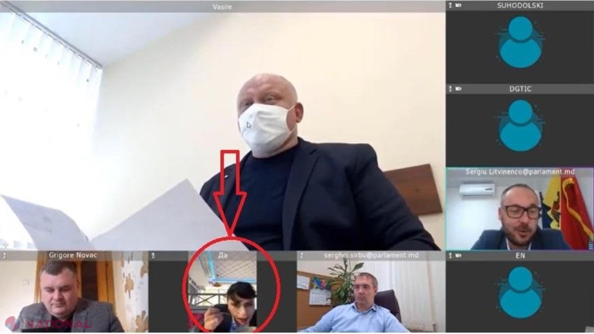 VIDEO, FOTO // Sfidare socialistă, pe banii contribuabililor. Deputata Dolință a vorbit la telefon și a mâncat zeamă în timpul ședinței Comisiei juridice, numiri și imunități