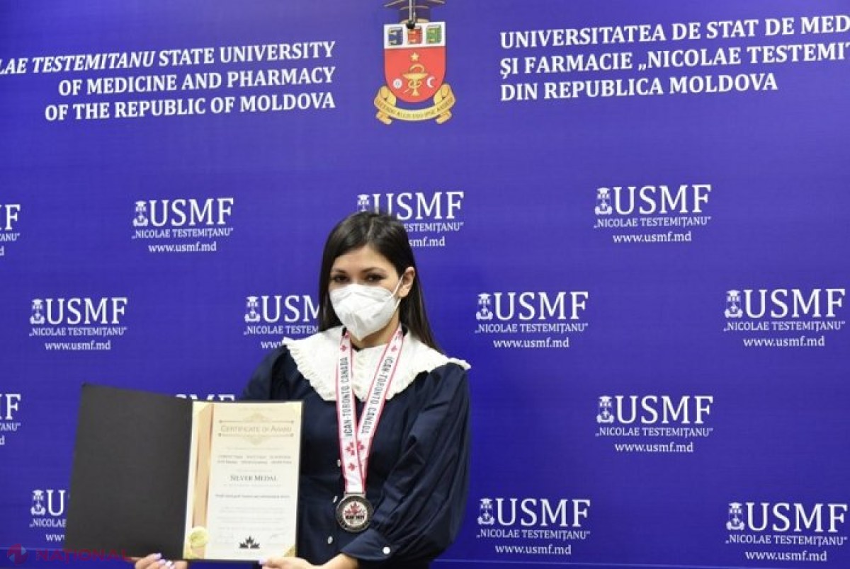 O doctorandă de la USMF „Nicolae Testemițanu” a câștigat BURSA Federației Mondiale a Savanților pentru a dezvolta o metodă inovativă a chirurgiei oro-maxilo-faciale