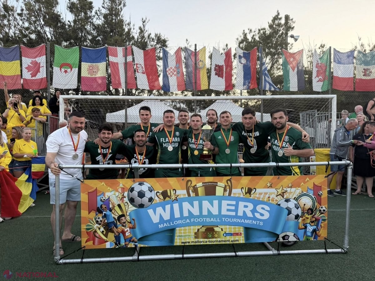 VIDEO // Flacăra Mingir a scris ISTORIE pentru R. Moldova la un turneu de fotbal din Spania. Mingirenii au clasat R. Moldova peste echipe din Spania, Brazilia, Italia, Germania, Anglia, Portugalia, Belgia, Olanda, Elveția, Polonia sau România