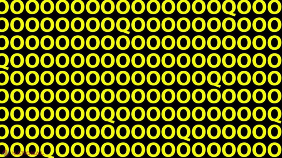 Test IQ simplu şi rapid! Tu vezi litera Q din imagine? Cei mai inteligenţi oameni o găsesc în doar 10 secunde
