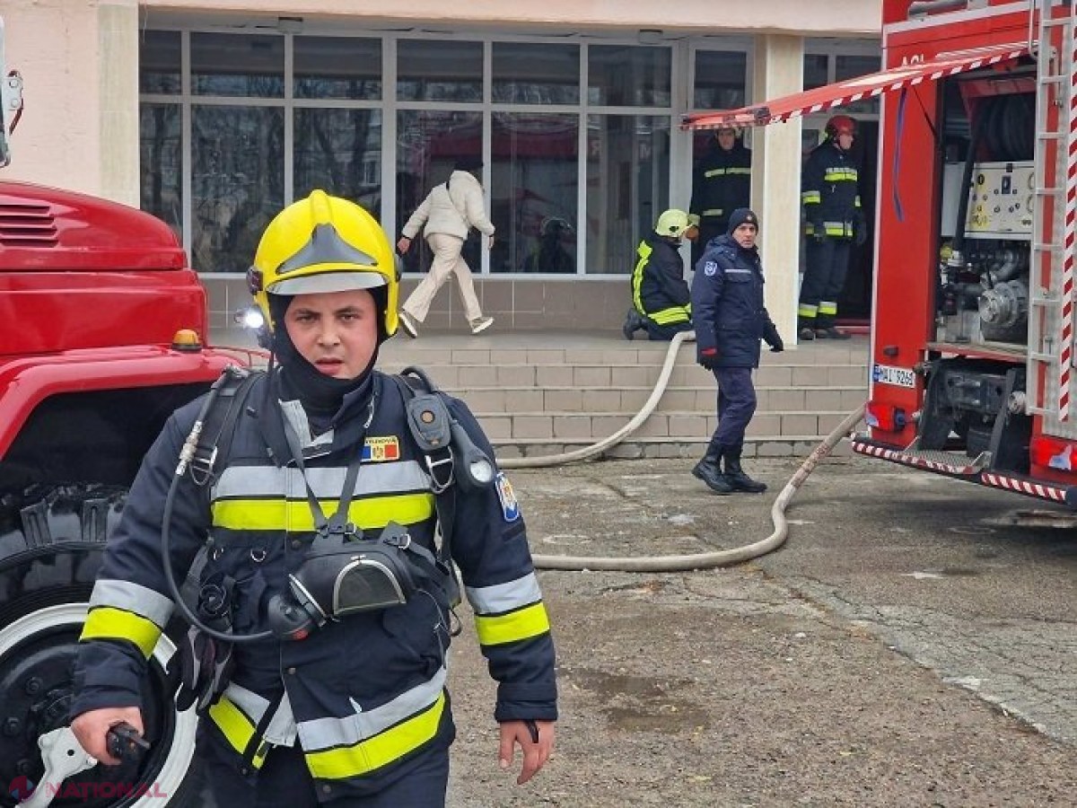 Incendiu într-un liceu din Bălți