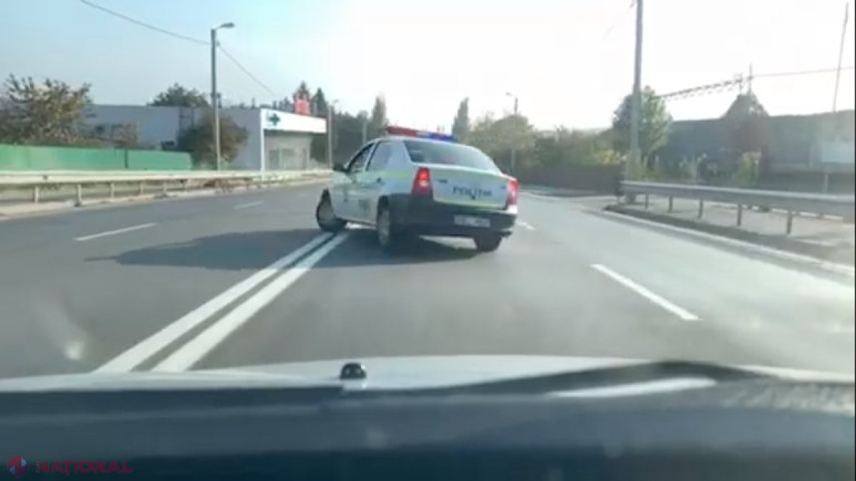 VIDEO // Accident VIOLENT provocat de o manevră periculoasă și INTERZISĂ, făcută de o mașină a Inspectoratului Național de Patrulare