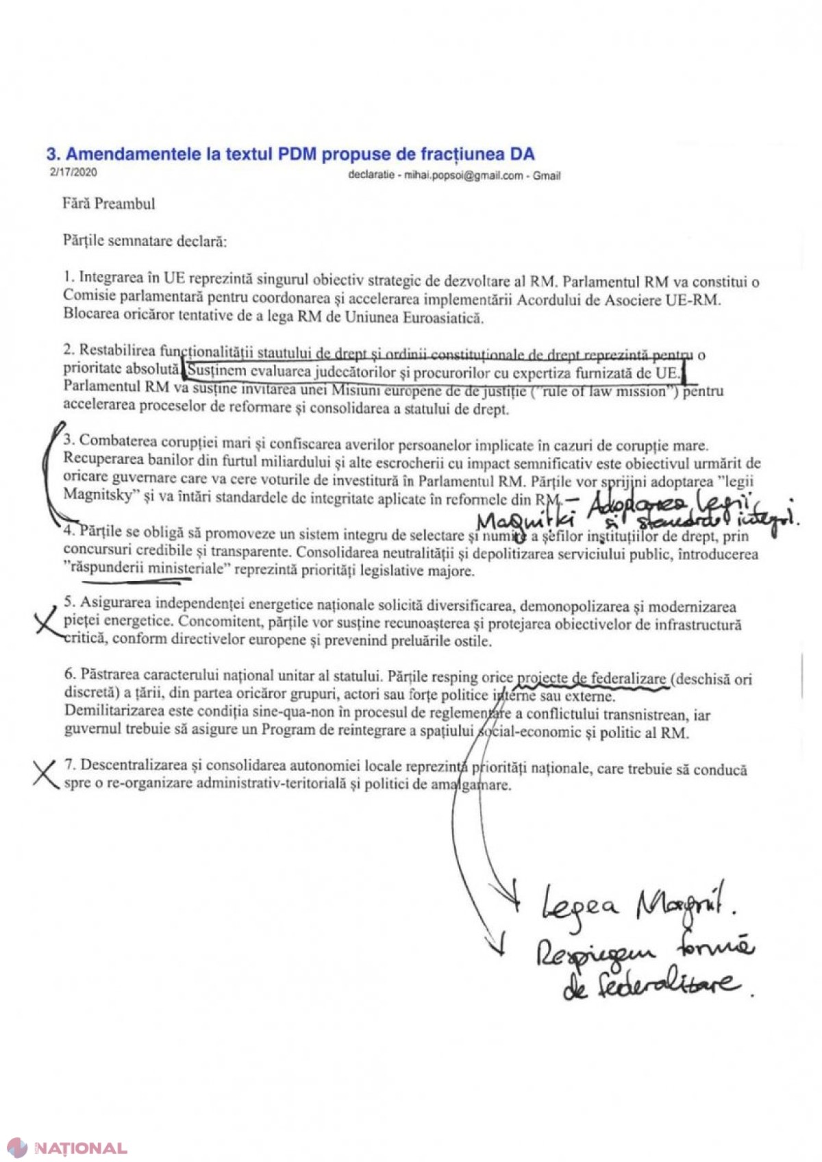 DOC // Declaraţia politică privind ireversibilitatea parcursului european al R. Moldova riscă să NU mai fie votată. A început RĂZBOIUL declaraţiilor între PD, PAS şi PPDA, care propun texte diferite