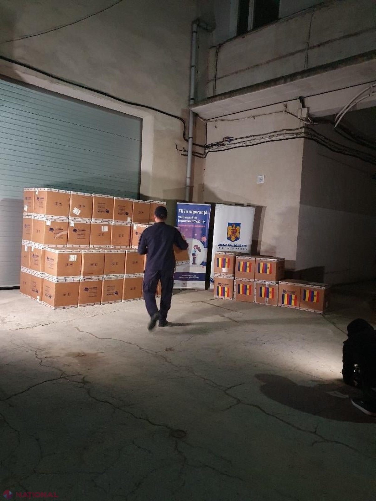 FOTO // Un nou gest de GENEROZITATE din partea României, pentru cetățenii R. Moldova. La Chișinău a ajuns donația de 100 000 de teste rapide antigen COVID-19