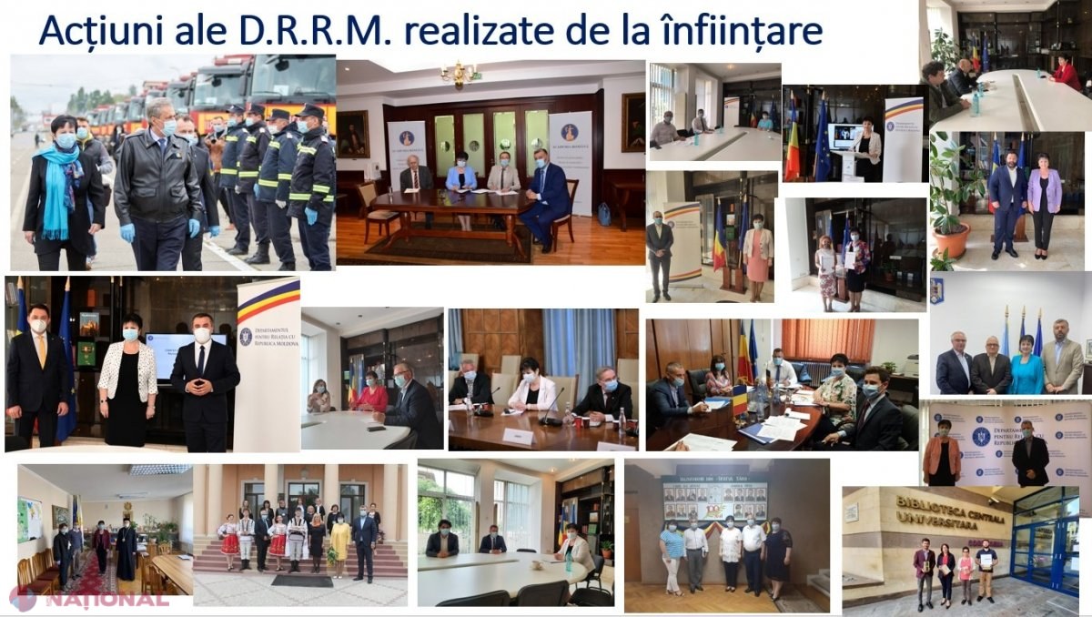 Ana Guțu a prezentat BILANȚUL de activitate al DRRM pentru anul 2020. Printre principalele realizări sunt lansarea HĂRȚII interactive România - R. Moldova, pe care poate fi văzut tot SUPORTUL acordat de România