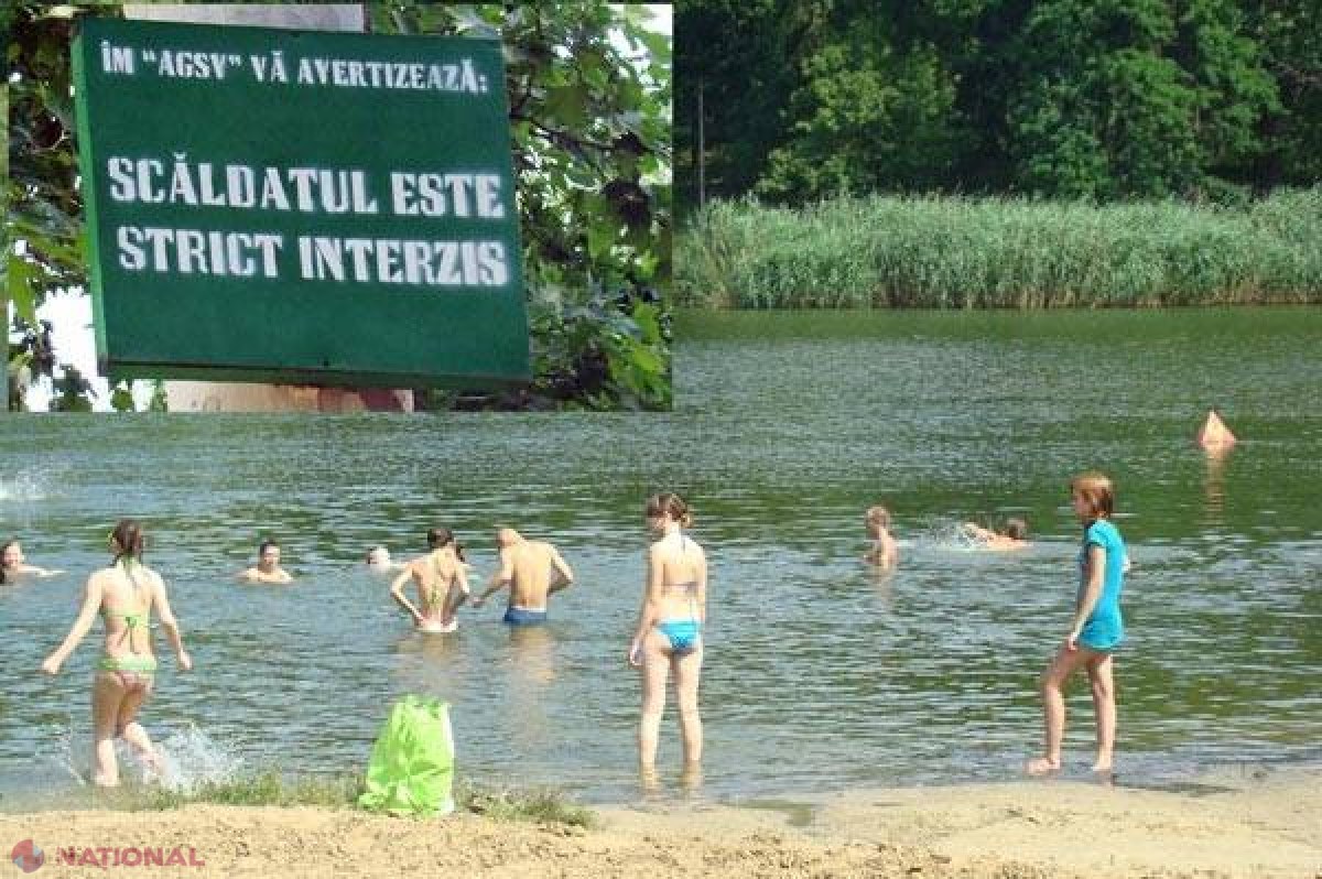 ATENȚIE! Scăldatul în râul Nistru și în cinci lacuri din capitală este INTERZIS