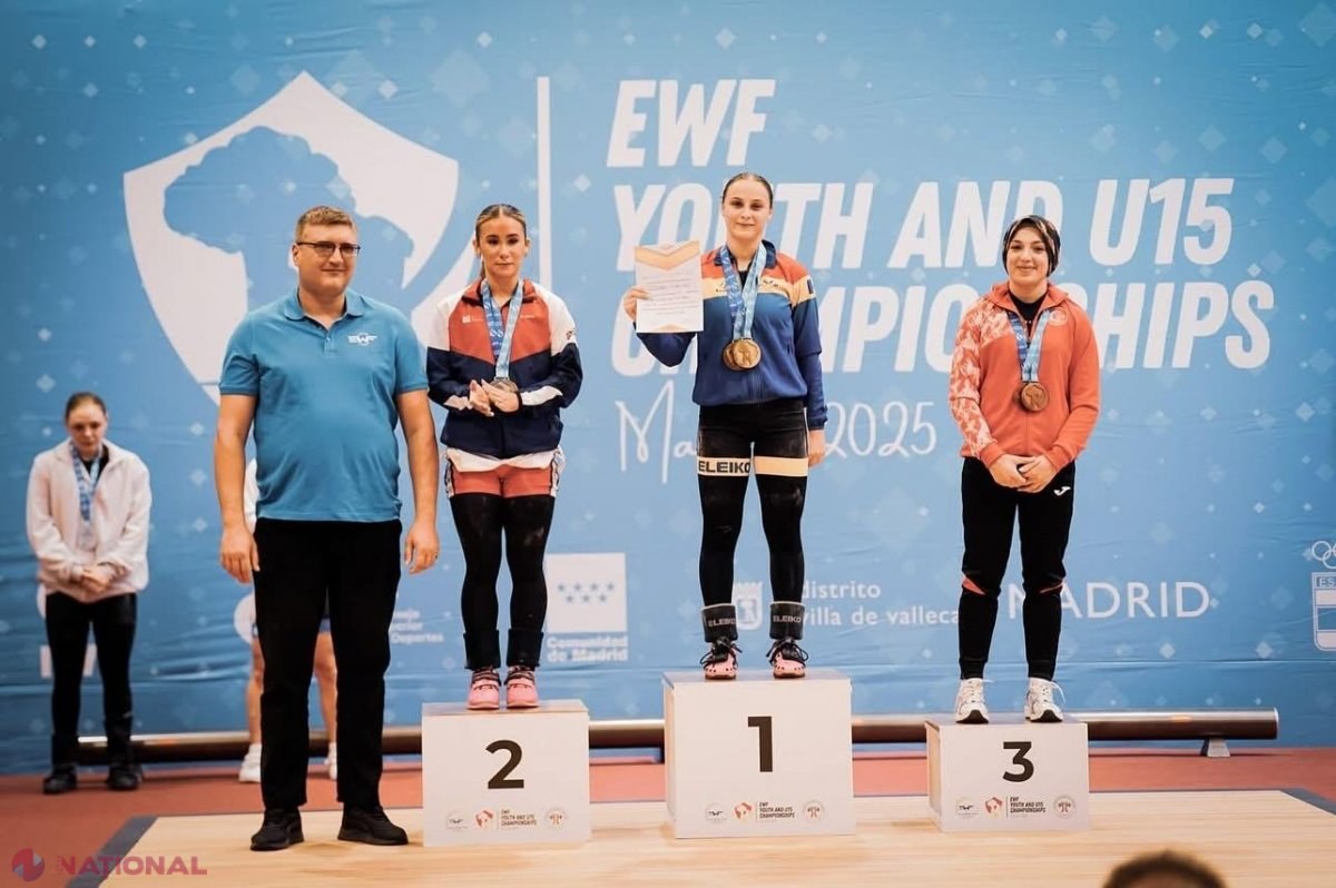 Haltere moldovenești de aur: Tinerii sportivi revin de la Europene cu 13 medalii!