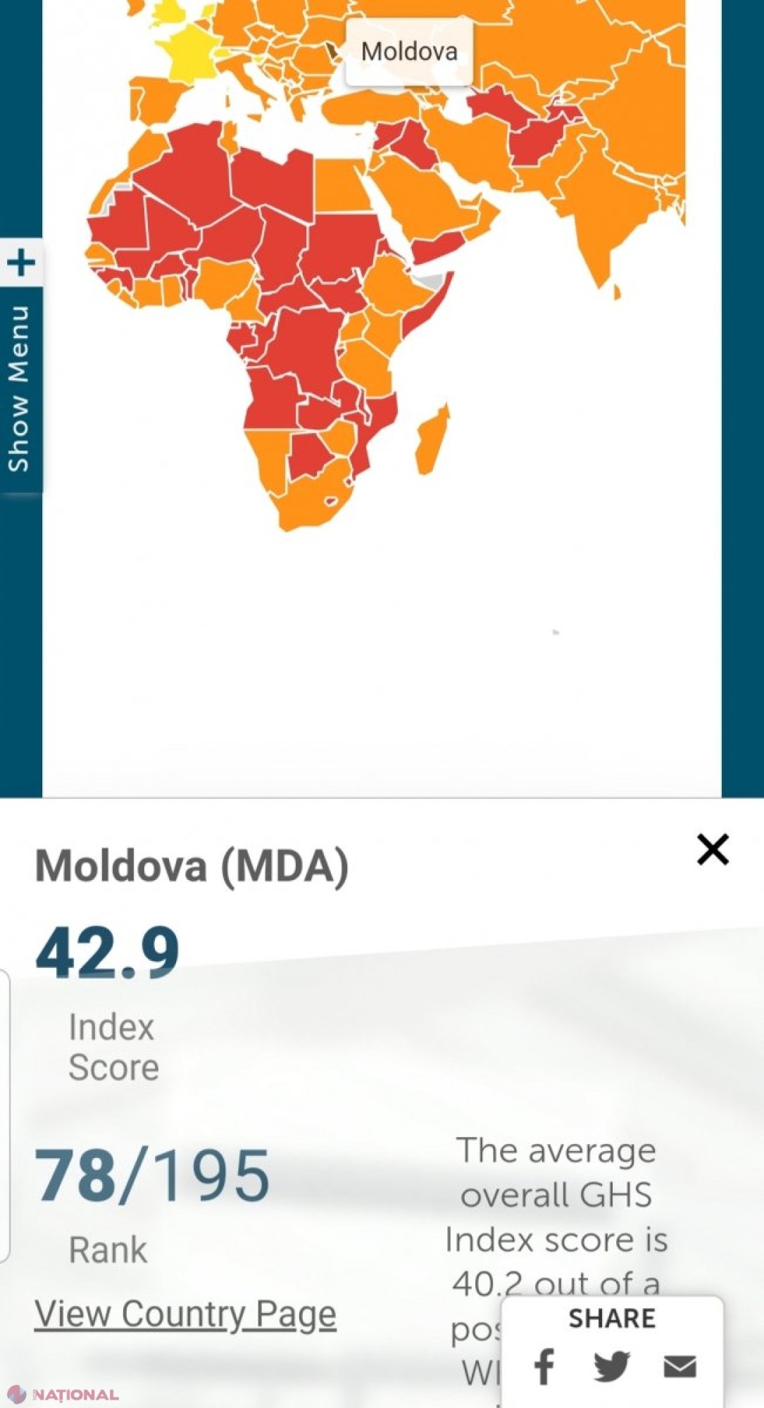 INFOGRAFIC // Topul celor mai bine şi mai slab pregătite ţări pentru epidemia COVID-19. Unde se situează R. MOLDOVA