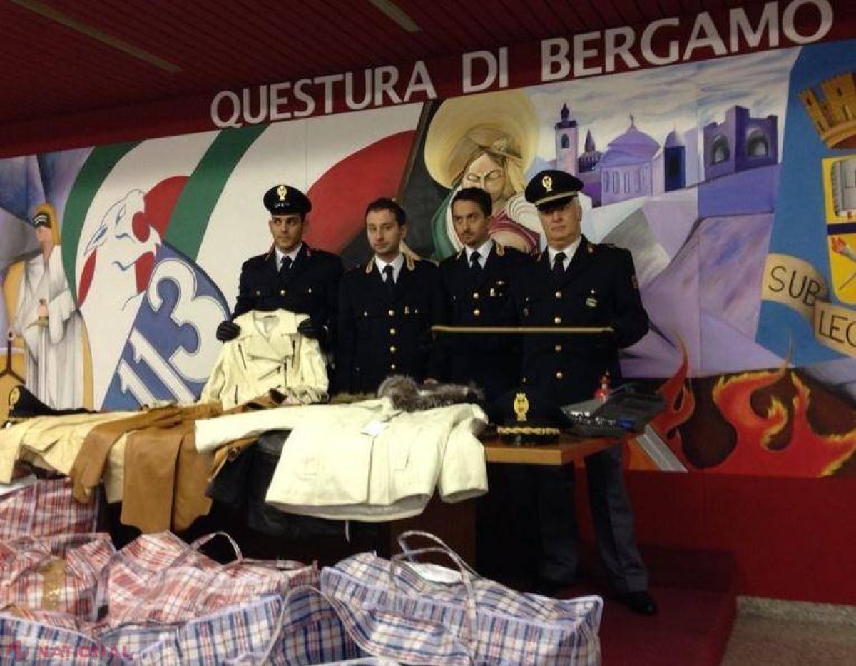 Moldovean prins în Italia cu haine furate în valoare de 40 000 de euro