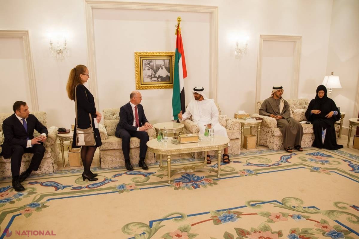 Pavel Filip, întâlnire cu șeicul Mohammed bin Zayed în Emiratele Arabe Unite
