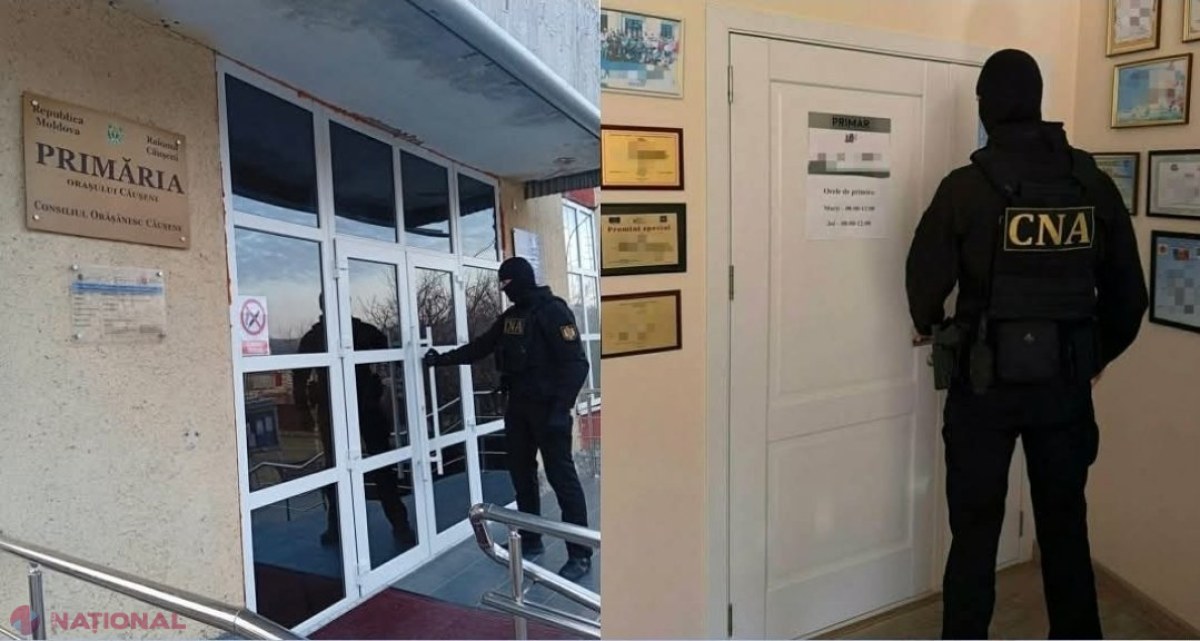 AUDIO // Primarul din Căușeni, reținut de CNA pentru o mită de aproape 90.000 de lei