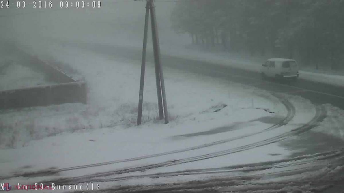 FOTO Ninsoare SELECTIVĂ în R. Moldova. În ce regiuni a NINS la sfârșit de martie