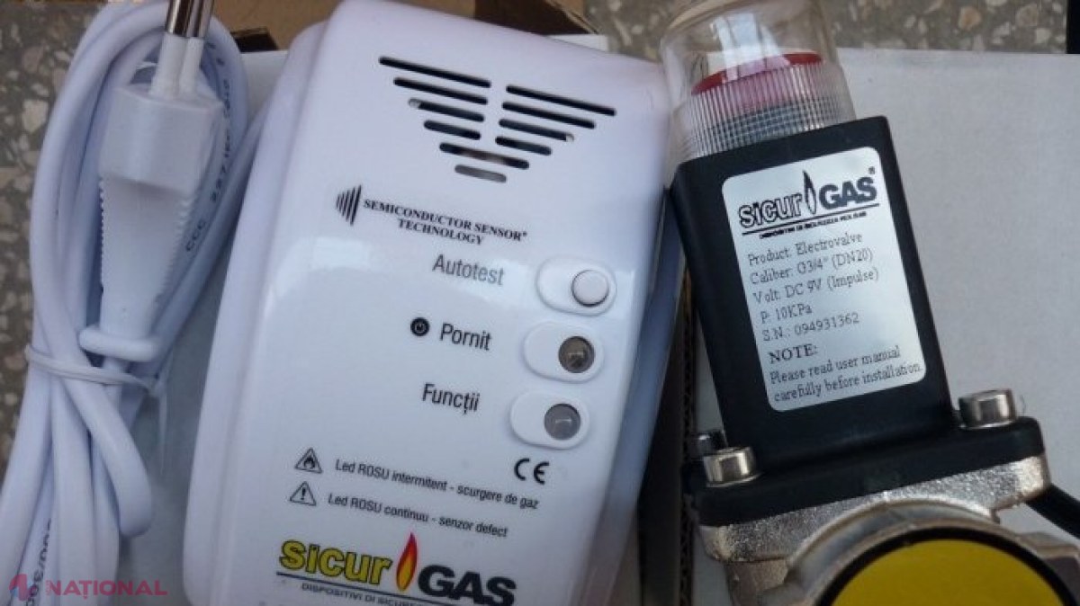 Guvernul va distribui GRATUIT detectoare de gaze care să fie instalate în FIECARE locuință din R. Moldova unde sunt folosite butelii de gaz