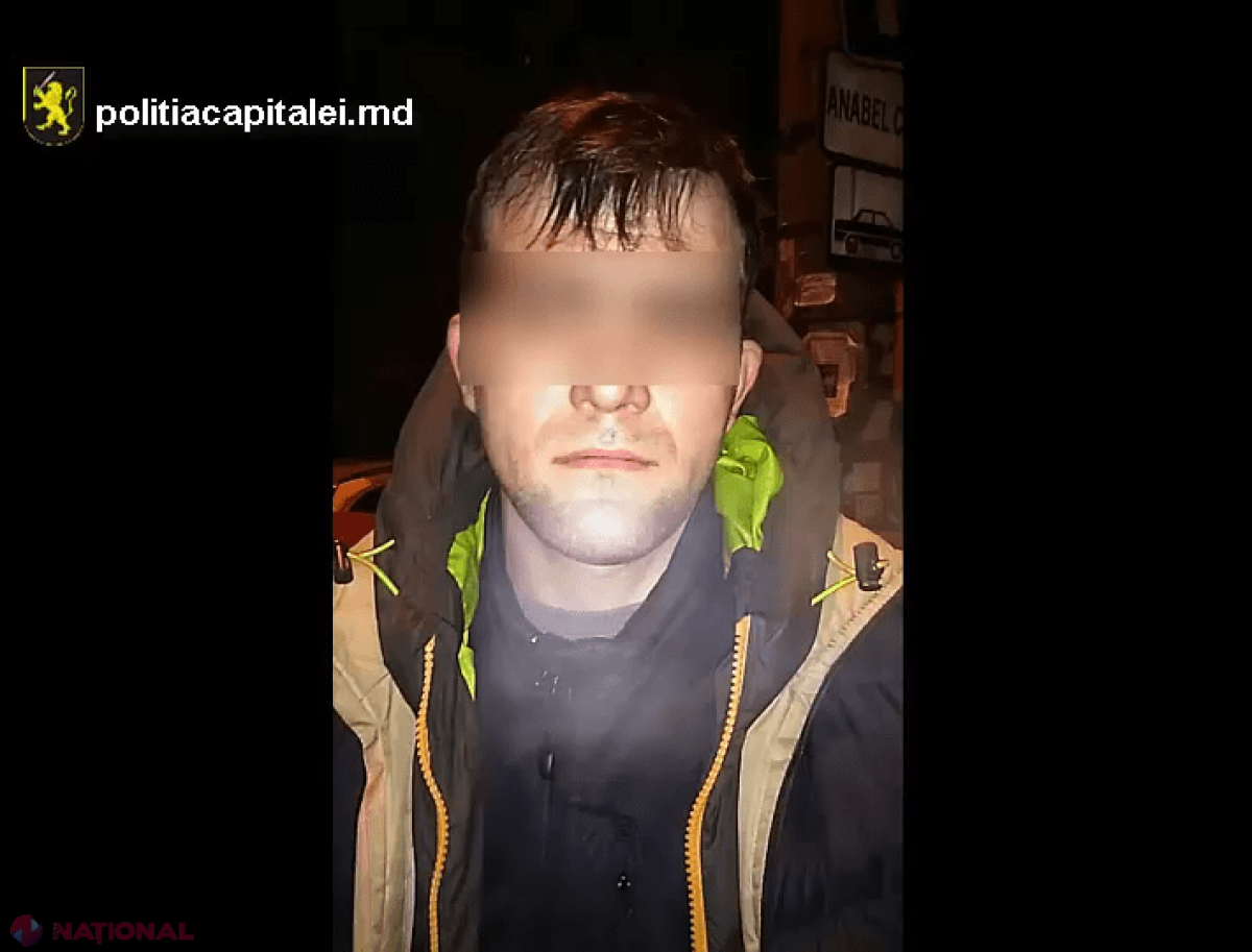 Reținut chiar în momentul în care spărgea un automobil parcat în Chișinău