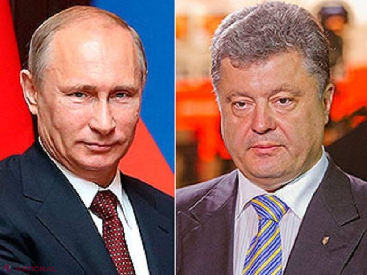 Discuție între Vladimir Putin şi Petro Poroşenko. VEZI ce au pus la cale ce doi oficiali